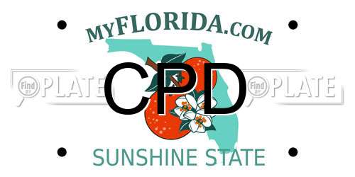 CPD Florida License Plate