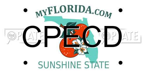 CPECD Florida License Plate