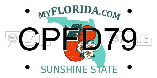 CPFD79 Florida License Plate