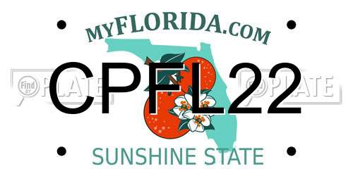 CPFL22 Florida License Plate