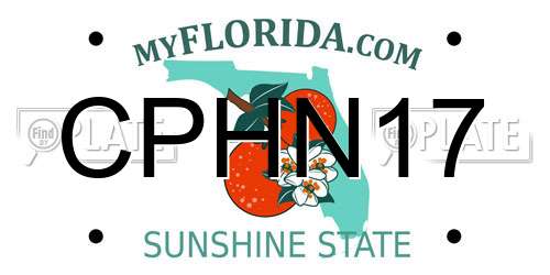 CPHN17 Florida License Plate