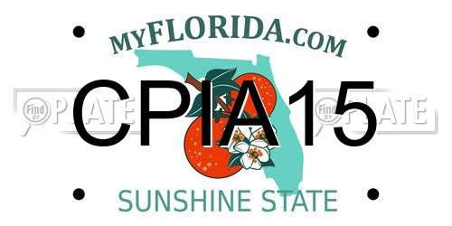 CPIA15 Florida License Plate
