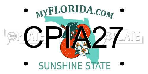 CPIA27 Florida License Plate