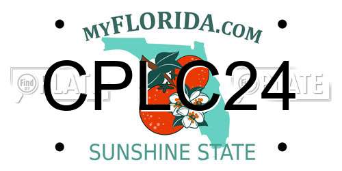 CPLC24 Florida License Plate