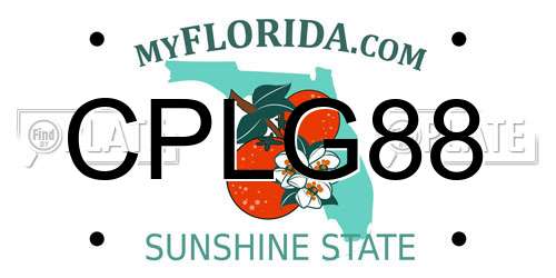 CPLG88 Florida License Plate