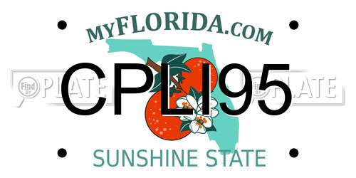 CPLI95 Florida License Plate