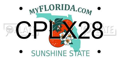 CPLX28 Florida License Plate