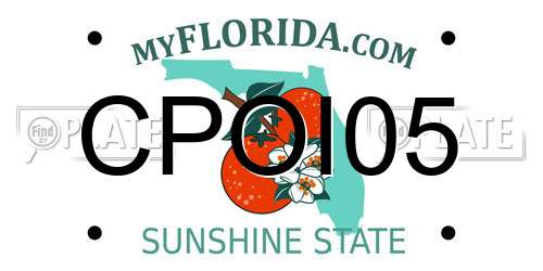 CPOI05 Florida License Plate