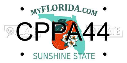 CPPA44 Florida License Plate