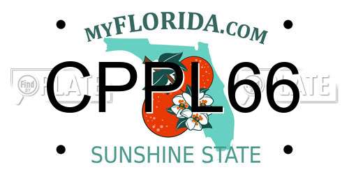 CPPL66 Florida License Plate