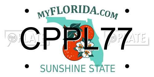 CPPL77 Florida License Plate