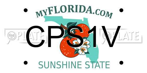 CPS1V Florida License Plate