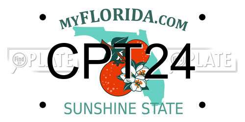 CPT24 Florida License Plate