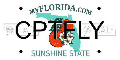 CPTFLY Florida License Plate