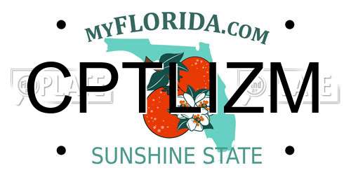 CPTLIZM Florida License Plate