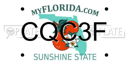 CQC3F Florida License Plate