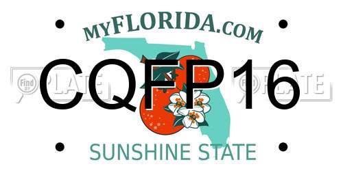CQFP16 Florida License Plate