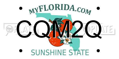 CQM2Q Florida License Plate