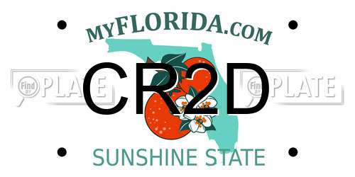 CR2D Florida License Plate