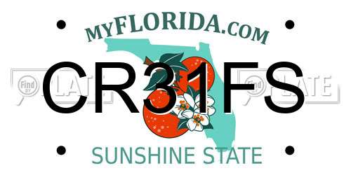 CR31FS Florida License Plate