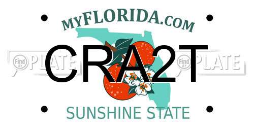 CRA2T Florida License Plate