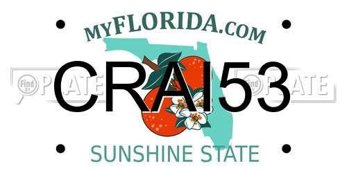 CRAI53 Florida License Plate