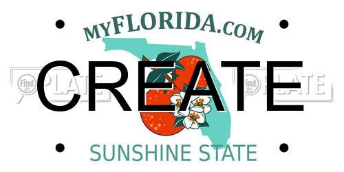 CREATE Florida License Plate