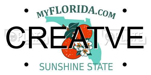 CREATVE Florida License Plate