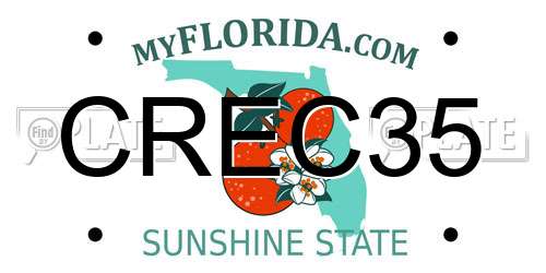 CREC35 Florida License Plate