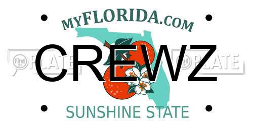 CREWZ Florida License Plate