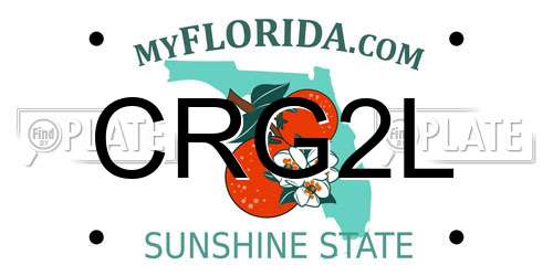 CRG2L Florida License Plate