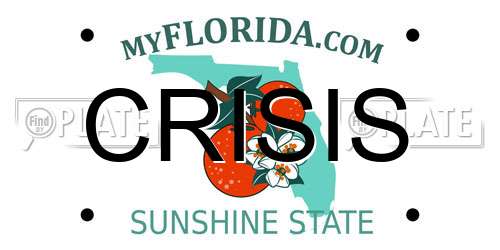 CRISIS Florida License Plate