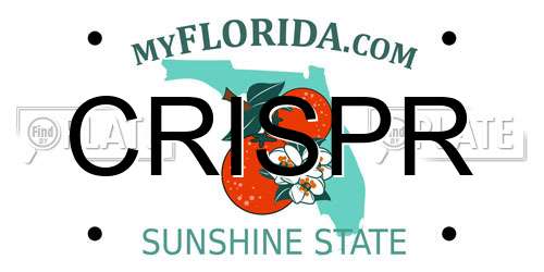 CRISPR Florida License Plate