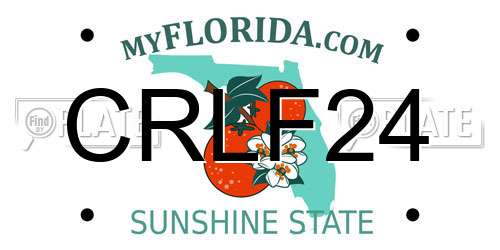 CRLF24 Florida License Plate