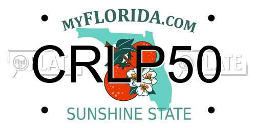 CRLP50 Florida License Plate