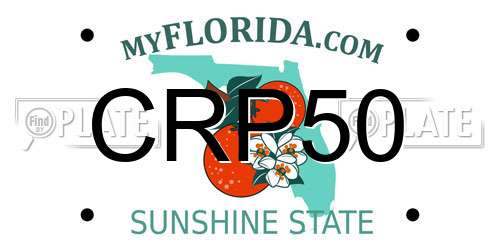 CRP50 Florida License Plate