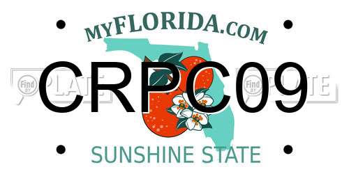 CRPC09 Florida License Plate