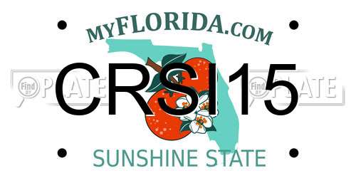 CRSI15 Florida License Plate