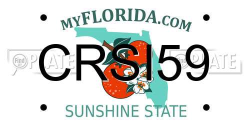 CRSI59 Florida License Plate