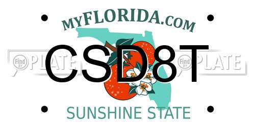 CSD8T Florida License Plate