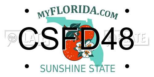 CSFD48 Florida License Plate