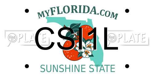 CSI1L Florida License Plate