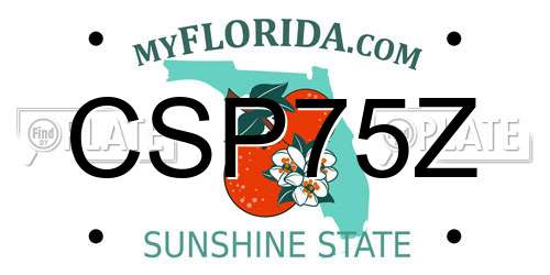 CSP75Z Florida License Plate