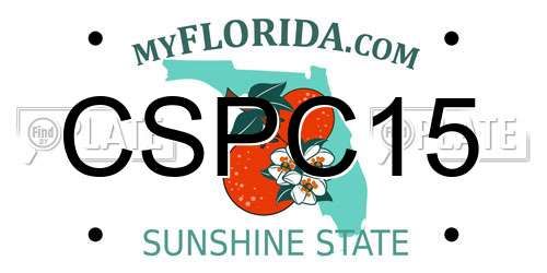 CSPC15 Florida License Plate
