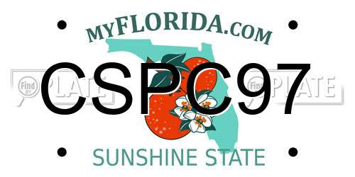CSPC97 Florida License Plate