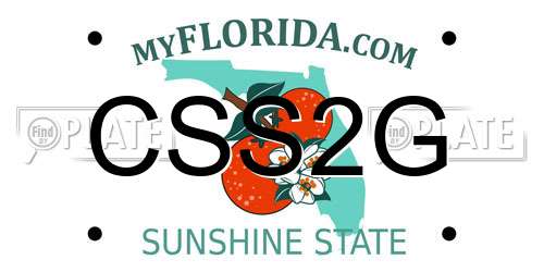 CSS2G Florida License Plate