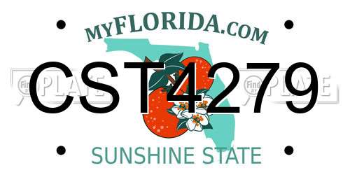 CST4279 Florida License Plate