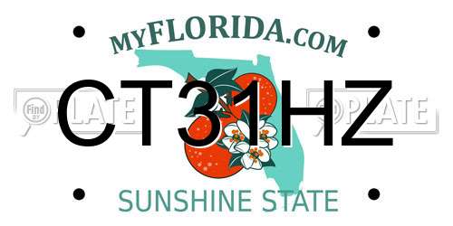CT31HZ Florida License Plate