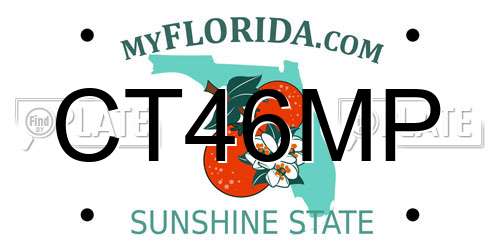 CT46MP Florida License Plate