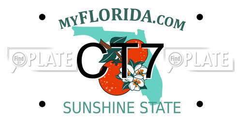 CT7 Florida License Plate